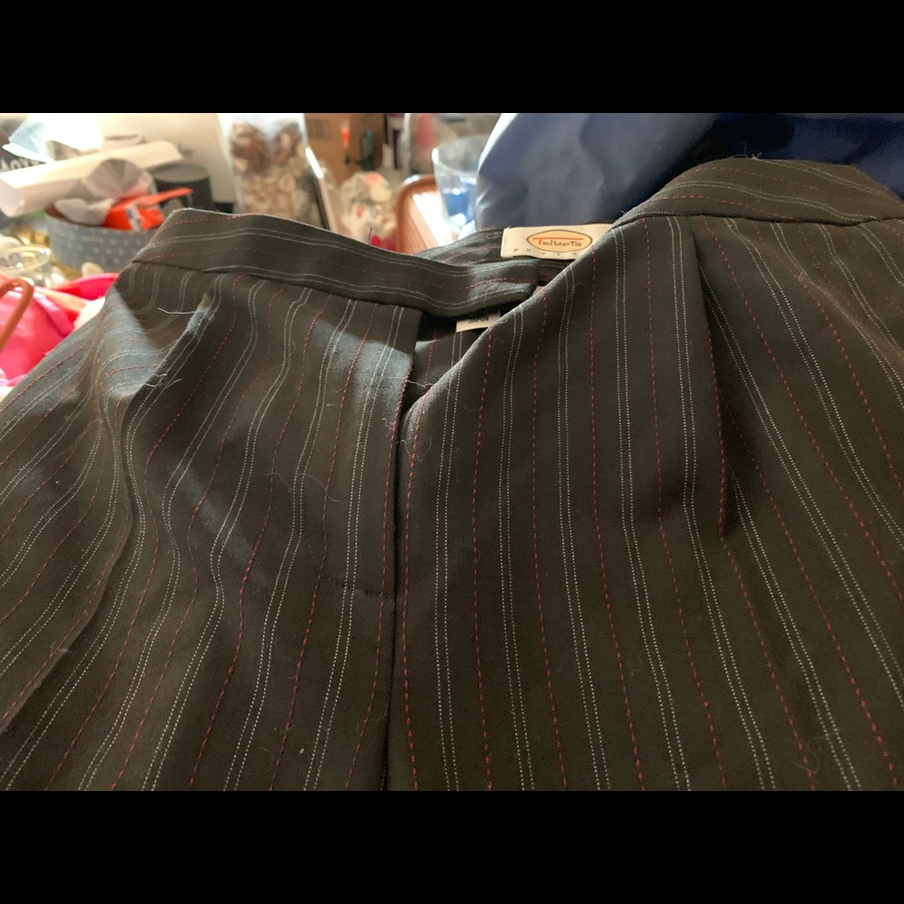 Talbots size 10 wool striped pants